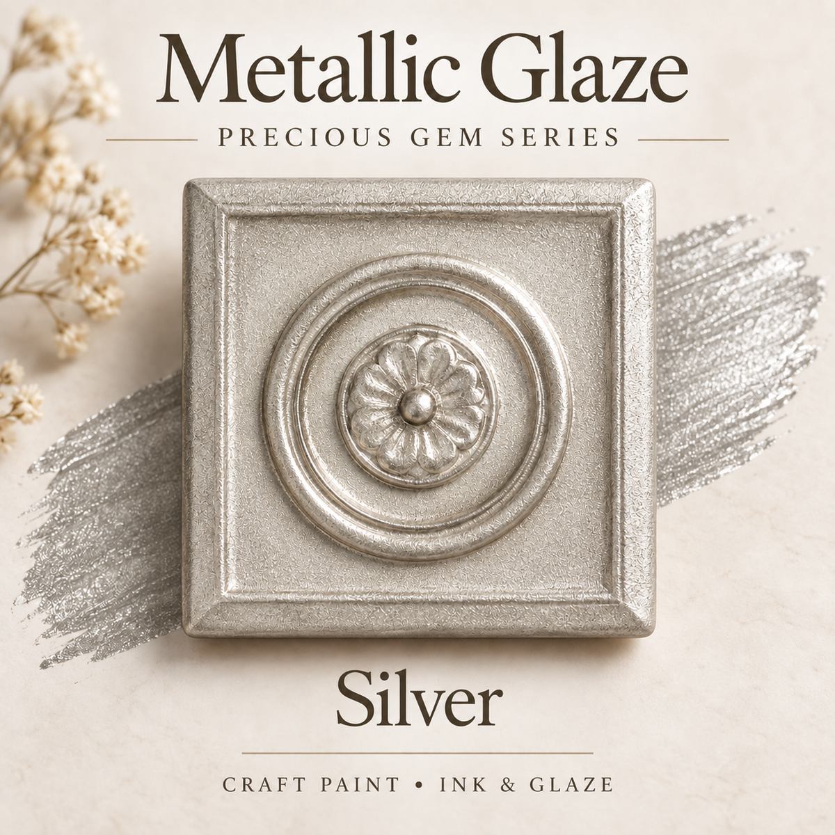 Metallic Glaze Precious Gem Series - Silver