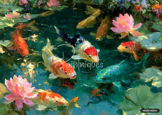 So Koi Decoupage Paper - Paintniques