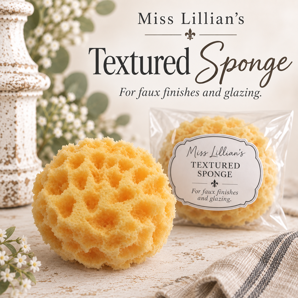 Textured Sponge for Faux Finishes and Glazing