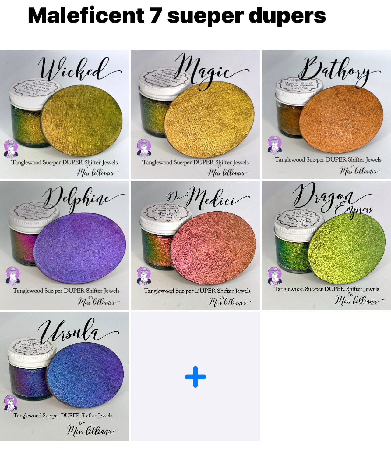 The Maleficent 7-Tanglewood Sue-per DUPER Shifter Metallic Wax Sample Pack