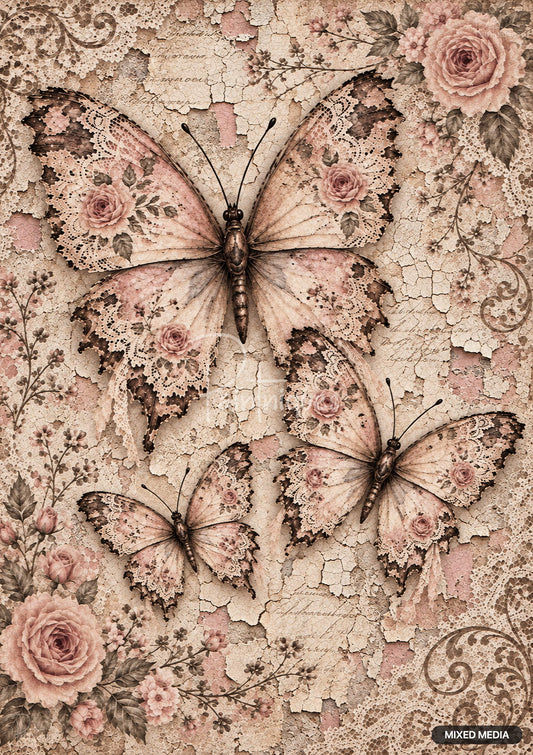 Tattered Decoupage Paper - Paintniques